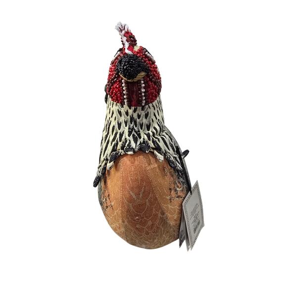 NWT John Derian for Target Chicken Pillow – Beaded Decorative Accent - Picture 7 of 16